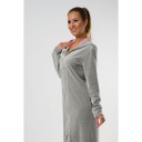 1134 Montreux Plüss hosszú kapucni köntös